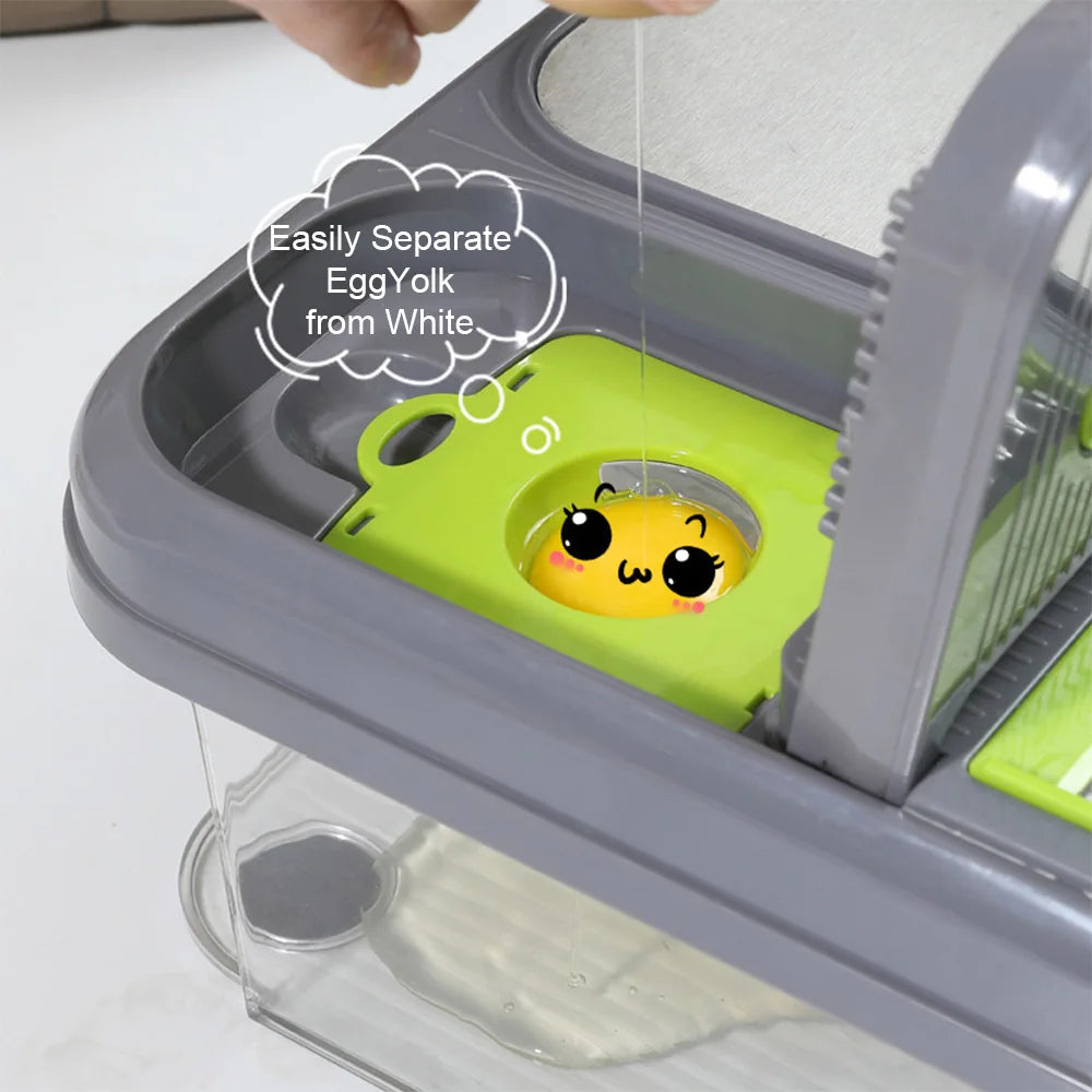 Multi-function Vegetable Chopper Slicing Shredding And Dicing Cutter Set with Container Chopping Board Food Slicer Kitchen Tools