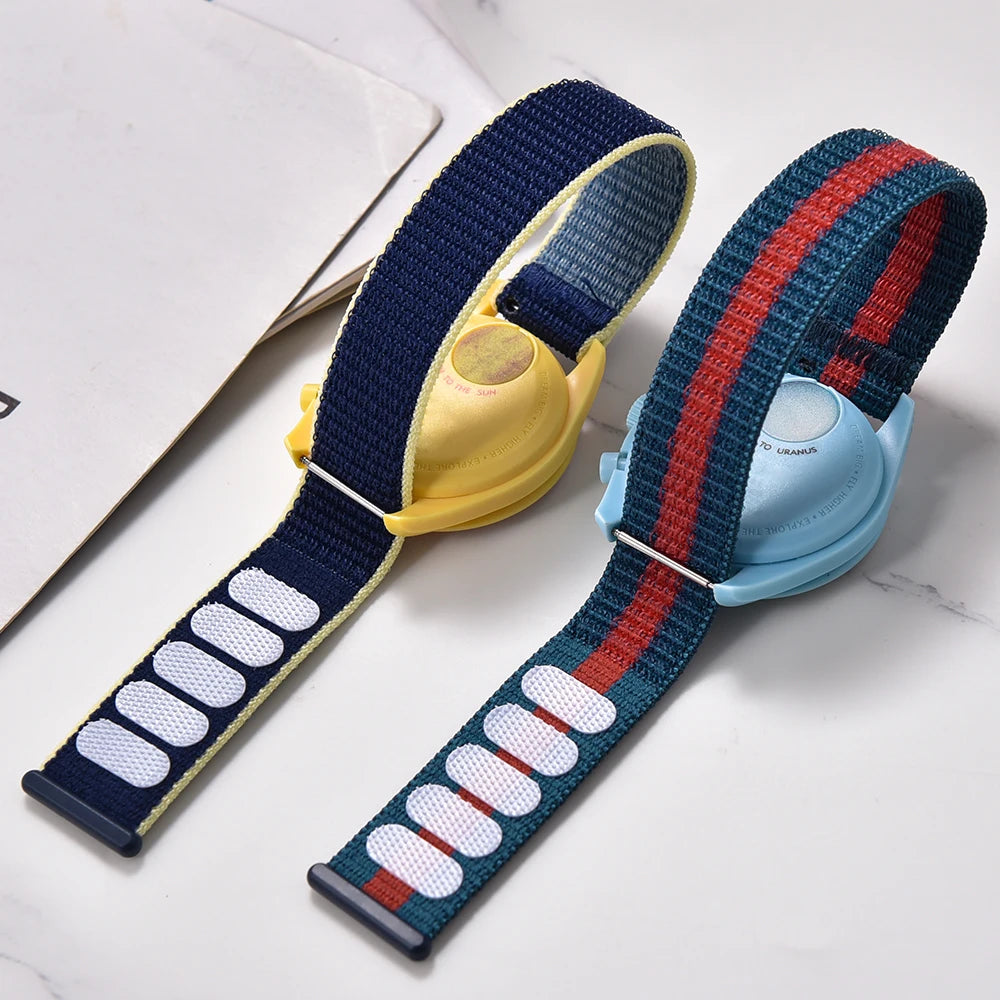 20mm 22mm Quick Release Hook Loop Elastic Sailcloth Nylon Watch Strap Adjustable Comfortable Universal Replacement Watchbands