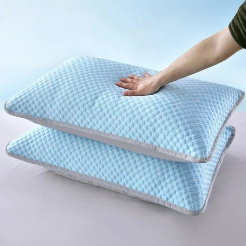 1-4PCS 48x74cm Ice Bean Pillowcase Summer Cooling Solid Color Cool Touch Fabric Washable for Air Conditioning Room