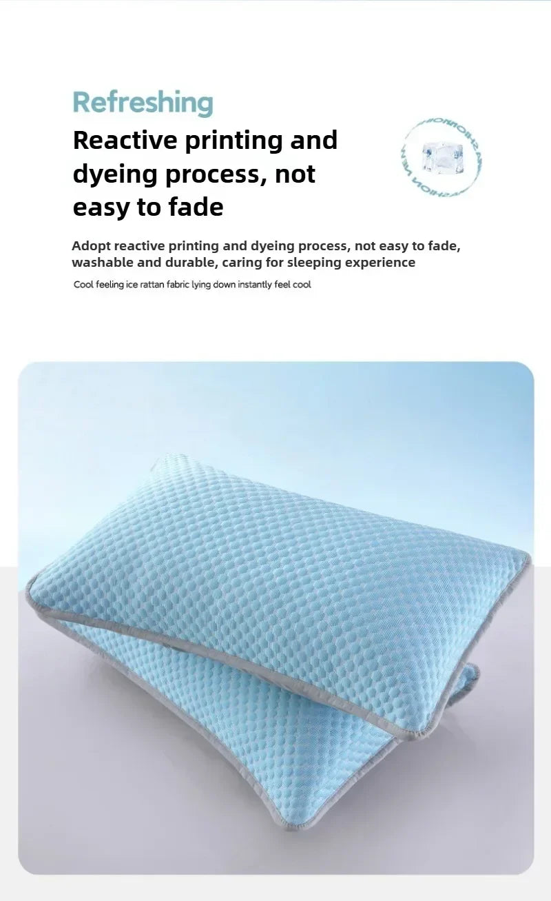 1-4PCS 48x74cm Ice Bean Pillowcase Summer Cooling Solid Color Cool Touch Fabric Washable for Air Conditioning Room