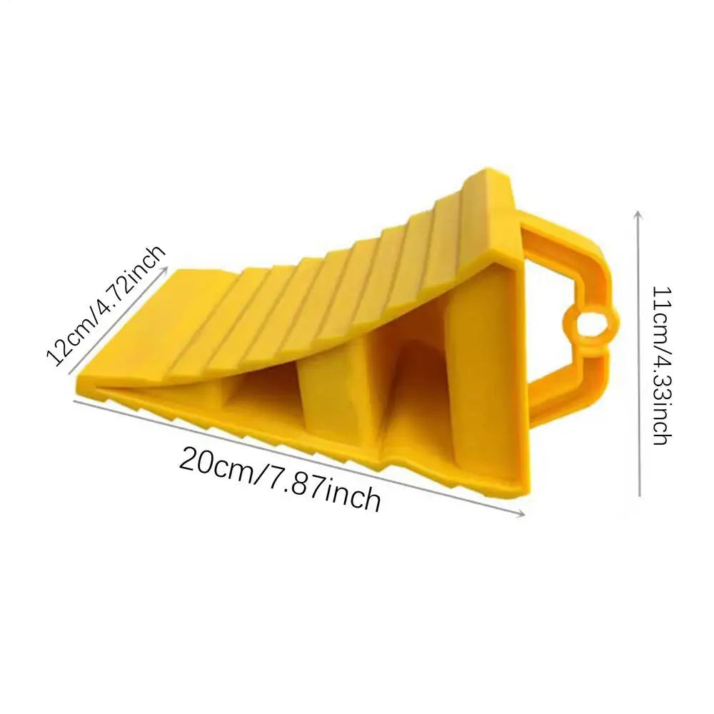 2 Pack Heavy Duty Wheel Chocks Non Slip Wheel Stoppers for Cars Campers Trucks