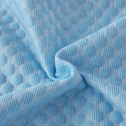 1-4PCS 48x74cm Ice Bean Pillowcase Summer Cooling Solid Color Cool Touch Fabric Washable for Air Conditioning Room