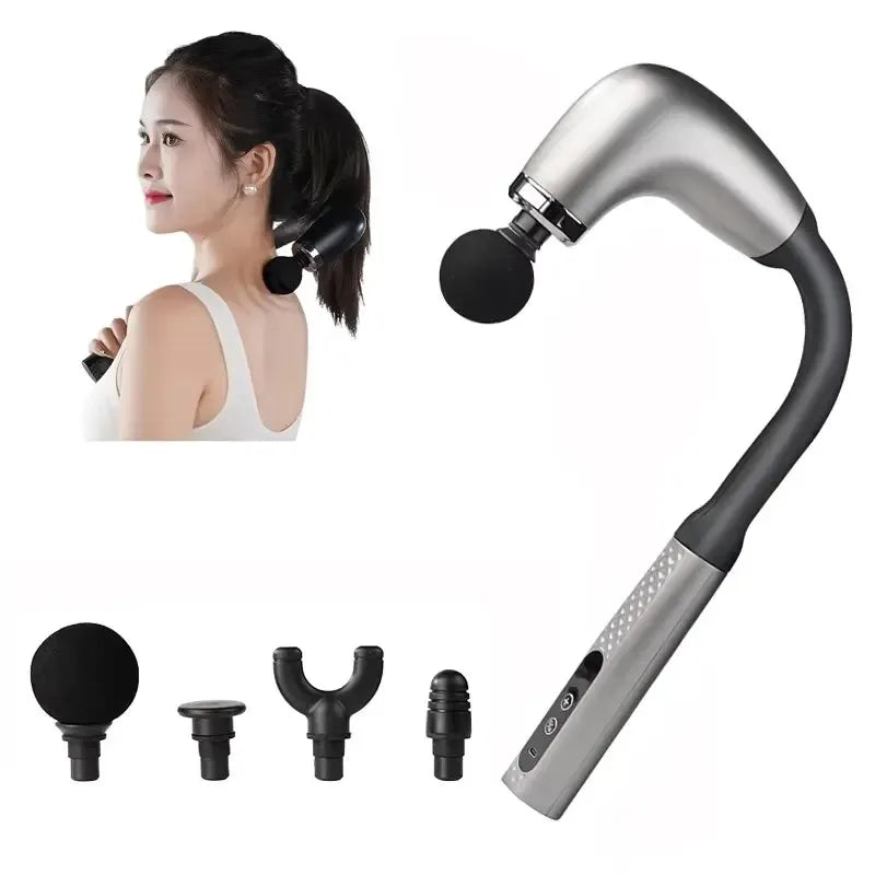 Smart Massage Gun Electric Massager Massage Hammer Rechargeable Home Handheld Hammer Back Artifact Body Massager