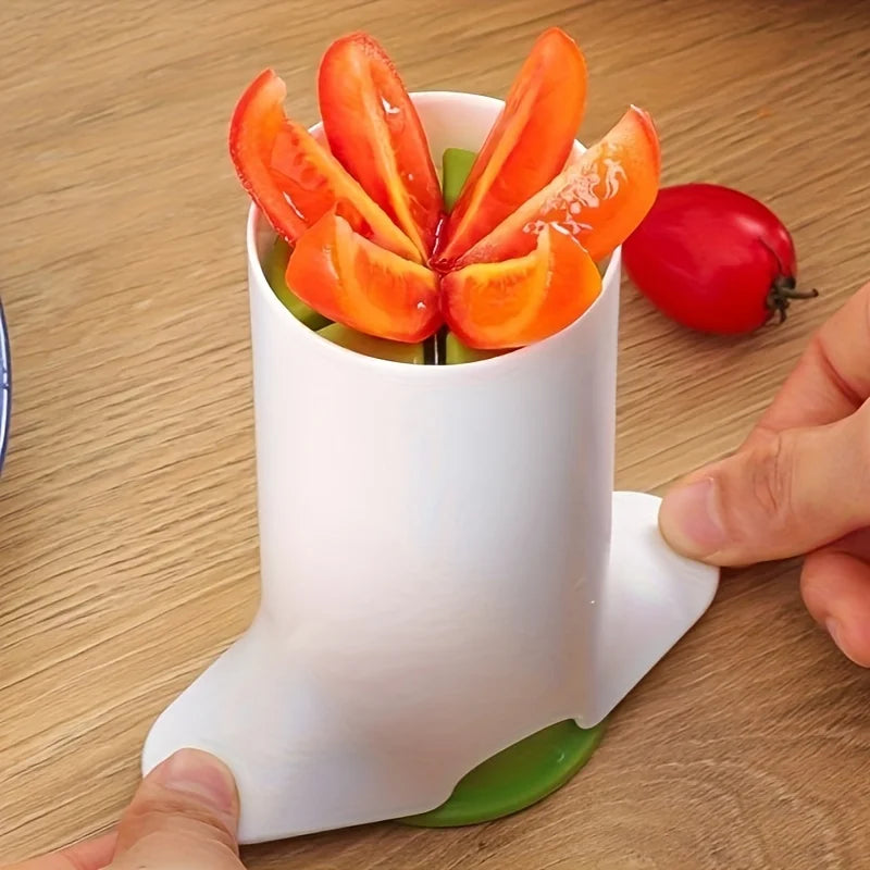 Durable ABS Manual Vegetable Chopper, Easy-to-Use Kitchen Gadget for Cucumbers, Carrots, Tomatoes &amp; More -Vegetable Slicer