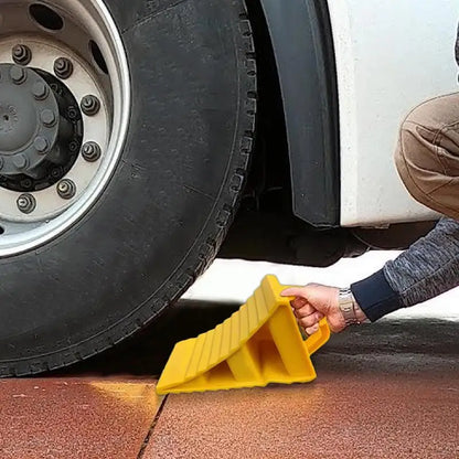 2 Pack Heavy Duty Wheel Chocks Non Slip Wheel Stoppers for Cars Campers Trucks
