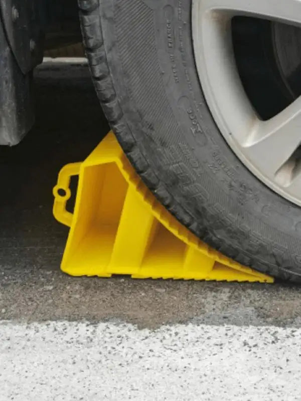 2 Pack Heavy Duty Wheel Chocks Non Slip Wheel Stoppers for Cars Campers Trucks