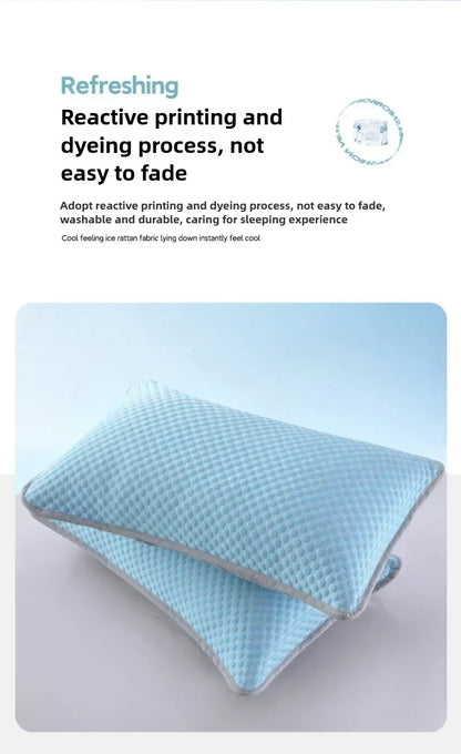 1-4PCS 48x74cm Ice Bean Pillowcase Summer Cooling Solid Color Cool Touch Fabric Washable for Air Conditioning Room