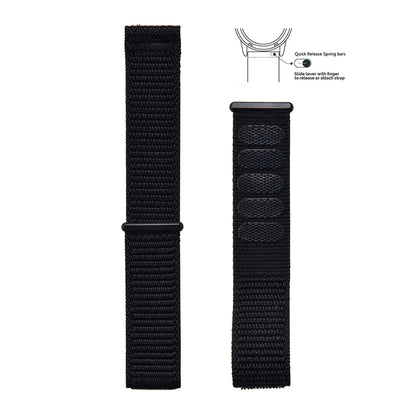 20mm 22mm Quick Release Hook Loop Elastic Sailcloth Nylon Watch Strap Adjustable Comfortable Universal Replacement Watchbands