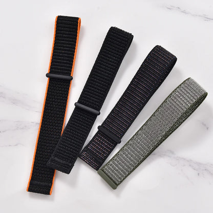 20mm 22mm Quick Release Hook Loop Elastic Sailcloth Nylon Watch Strap Adjustable Comfortable Universal Replacement Watchbands