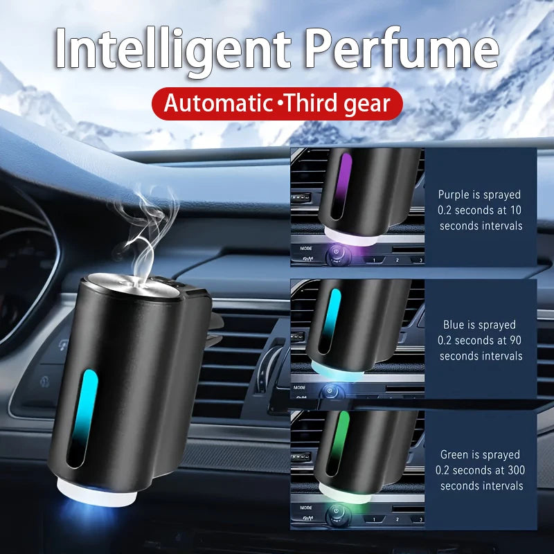 Car Air Freshener Electric Auto Aroma Diffuser Car Air Vent Essential Oil Mist Humidifier Fragrance Diffuser Aromatherapy